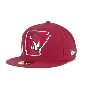  Arkansas Razorbacks New Era 59Fifty NCAA Inner State Hat 