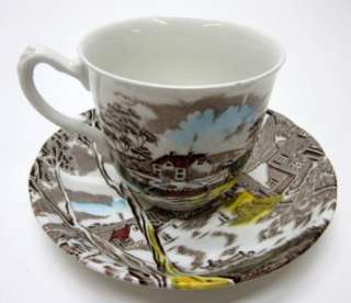 GRINDLEY STAFFORDSHIRE SUNDAY MORNING CUP AND SAUCER VINTAGE 