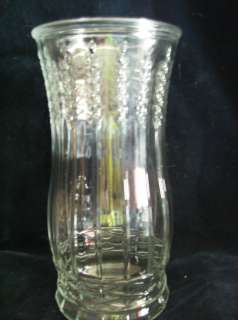 Gorgeous Vintage Brody Co Large Clear Glass Wheat Vase  
