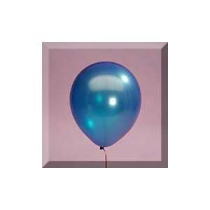    144ea   12 Blue Metallic Latex Balloon