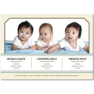  Twins Birth Announcements   Blissful Band Basil By Fine 