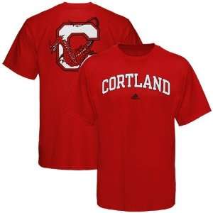  adidas SUNY Cortland Red Dragons Red Relentless T Shirt 