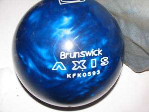 BRUNSWICK AXIS BOWLING BALL NIB 16#  