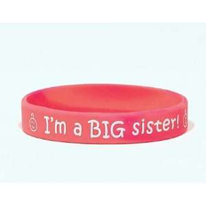 Welcome Bandz Im A Big Sister Pink Silicone Bracelet