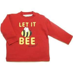  Let It Bee Long Sleeve T shirt in Red Size 1   2 years 