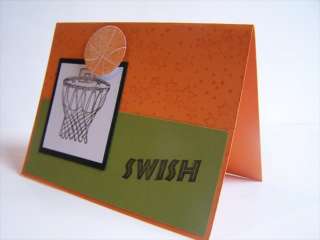 Stampin Up handmade greeting card BOYS basketball PYLOT  