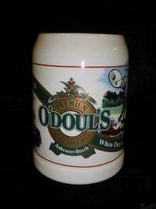 Budweiser Beer Stein ODouls Label 1992 mug  