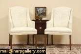 Pair Kittinger Vintage Wing Armchairs  