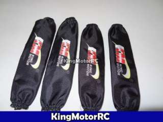 New King Motor Black Shock covers Full set of 4 fits HPI 5b 5T SC SS 2 