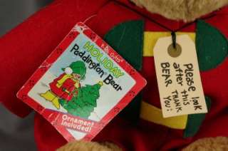  Kids Gifts Plush Holiday Paddington Bear Christmas With Ornament 