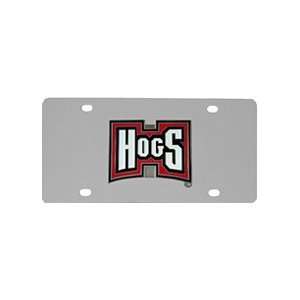  NCAA Arkansas Razorbacks Stainless Steel License Plate 