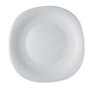   Square White Glass Dinner Plate By Bormioli Rocco