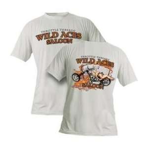  Throttle Threads Wild Aces Dye Sublimation T Shirt , Size 
