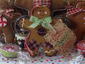 Country Cottage Home Sweet Home Gingerbread Man Sign  