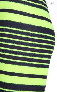Multi Neon Stripes Full Length Long Leggings Tights Skinny VARIOUS 