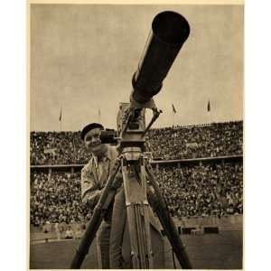 1936 Olympics Hans Scheib Cameraman Telephoto Lens   Original 
