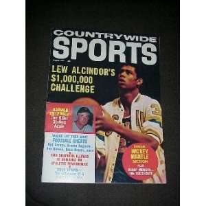  1969 August Countrywide Sports w/Lew Alcindor cvr+Mantle 