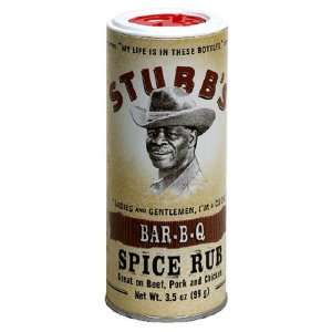 Stubbs Original Bar B Q Spice Rub 3.5oz (Pack of 3)  