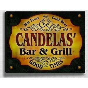  Candelass Bar & Grill 14 x 11 Collectible Stretched 