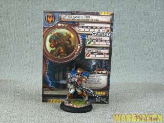 30mm Warmachine WDS Pro painted Captain Maxwell Finn n71  