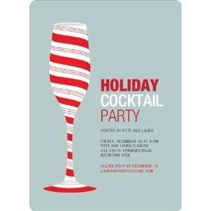  Candy Cane Cocktail Holiday Invitation Health & Personal 