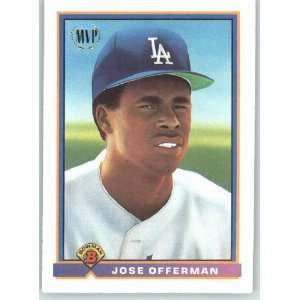  1991 Bowman #182 Jose Offerman   Los Angeles Dodgers 