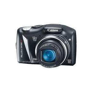  Canon PowerShot SX130IS,   Black   Refurbished Camera 