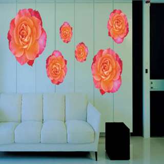 ROSE SET Large size Mural Art Flower Wall Paper Sticker  