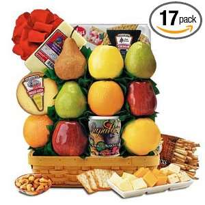 Fruit & Cheese Deluxe Gift Basket  Grocery & Gourmet Food