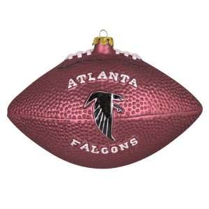  Pack of 2 NFL Atlanta Falcons Glass Football Christmas 