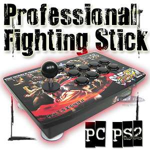 Acrylic Fighting Stick Arcade JoyStick 8 Buttons PC PS2  
