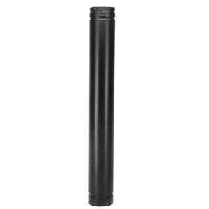  Dura Vent Straight Length Pipe   Black   4 Inch x 12 Inch 