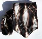 Mens ASCOT wedding old west ascot tie black and gray ~~Made in USA 