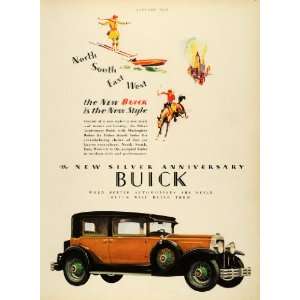  1929 Ad Buick Sporting Event Jockey Fisher Motor Car 