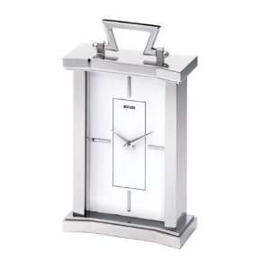  Movado Table Clock Silver Carriage