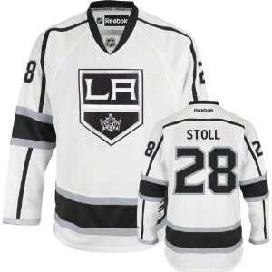  Jarret Stoll Jersey Reebok White #28 Los Angeles Kings 