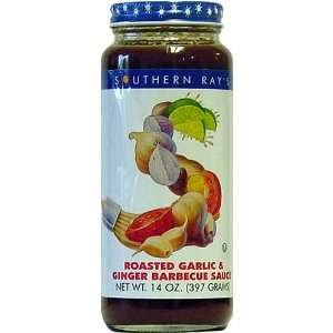 Southern Rays Roasted Garlic & Ginger Grilling Sauce, 14 fl oz 
