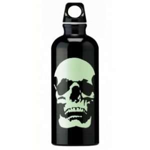  Sigg Skull 2 Loop Top Water Bottle (Black with Green Skull 