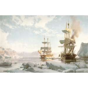  John Stobart   Whaling in the Arctic