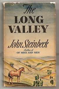 THE LONG VALLEY by JOHN STEINBECK 1939 W/DJ 1st EDITION 4th PRINT 