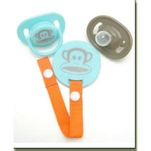  Small Paul by Paul Frank Julius 2 Pacifiers & Clip Teether 