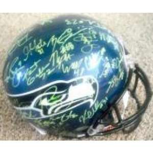 2011 2012 Seattle Seahawks Team Signed Helmet   Autographed NFL 