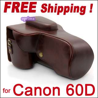   Bag Cover Soft Layer for Canon EOS 60D DSLR Camera Coffee  