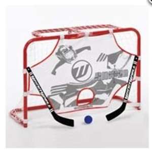  Winnwell Hockey Pro Style Mini Net Set w/Two Sticks, Ball 