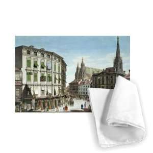  Stock im Eisen Platz, with St. Stephans   Tea Towel 100 