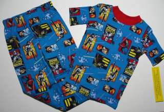 STAR WARS CLONE WARS Boys Size 6 Pajama Set, NEW  