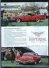 IMPERIAL Le Baron 4 door South Hampton RED car 1960 ad