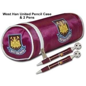  West Ham Pencil Case & 2 Pen Set