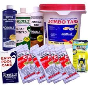  Above Ground Pool Chemical Kit with 15 lb 3 Jumbo Tabs 