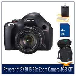 Canon Powershot SX30 IS 35x Zoom Camera Bundle  